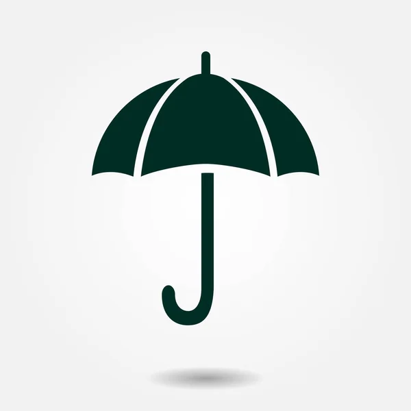 Umbrella Sign Icon Rain Protection Symbol Flat Design Style — Stock Vector