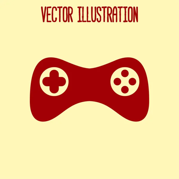 Gamepad Symbol Vektor Flachen Design Stil Joypad Symbol — Stockvektor