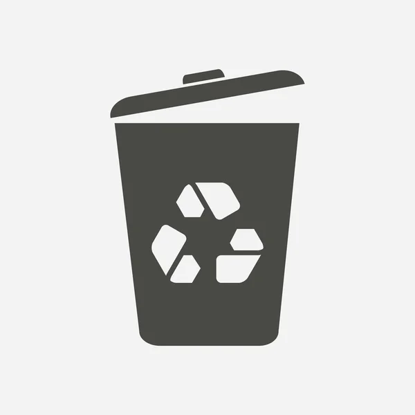 Trash Can Icon Delete Move Trash Clear Disk Space Vector — Stock Vector