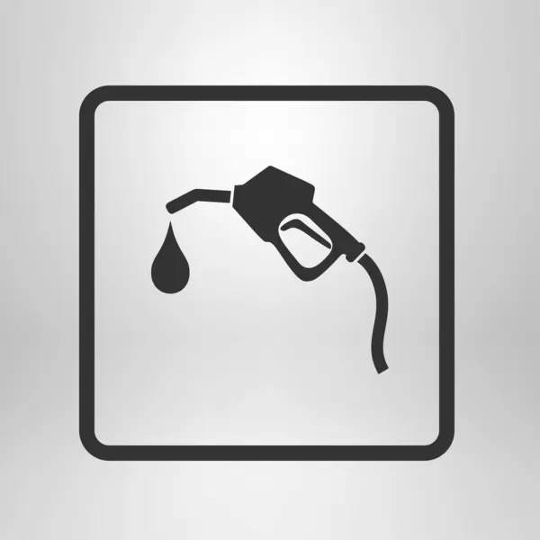 Проста Іконка Насадки Бензинового Насоса Векторні Ілюстрації — стоковий вектор
