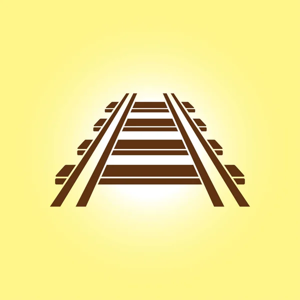 Eisenbahnikone Bahnschild Trassensymbol — Stockvektor