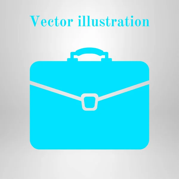 Icône Mallette Illustration Vectorielle Style Design Plat — Image vectorielle