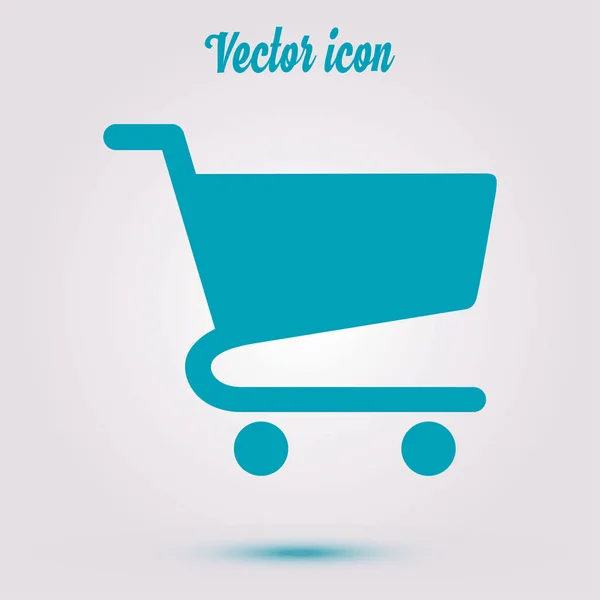 Icono Plano Carta Compras Añadir Producto Carrito — Vector de stock