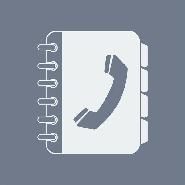 Telefonní Seznam Ploché Ikony Plochý Design Styl — Stockový vektor