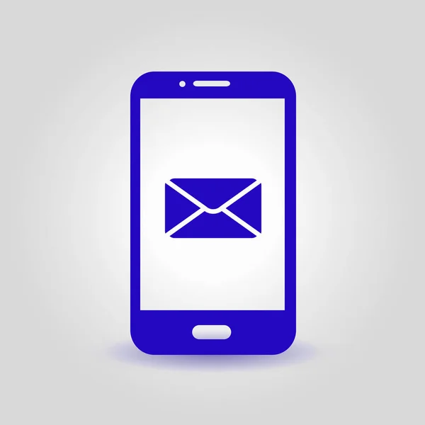 Mail Smartphone Icône Sms Symbole Signe Courrier Mobile — Image vectorielle