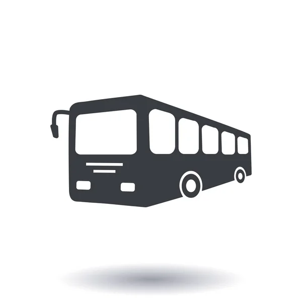 Піктограма Знаку Автобуса Символ Громадського Транспорту Стиль Плоского Дизайну — стоковий вектор