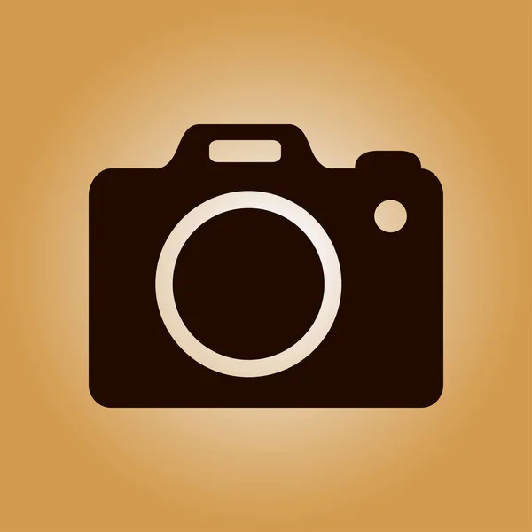 Simbolo Della Fotocamera Icona Del Segno Della Fotocamera Reflex Digitale — Vettoriale Stock