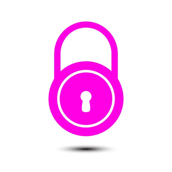 Lock Icon Flat Design Style Access User — Stock Vector