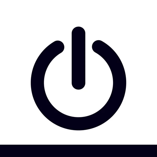 Icône Power Sign Illustration Vectorielle — Image vectorielle