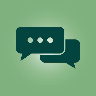 İletişim vektör çizim simgesi. Düz tasarım stili.