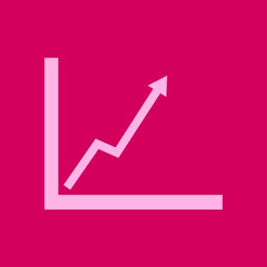 İş grafiği. Infographic. Grafik simgesini. Büyüyen grafik erkek. Düz tasarım stili.