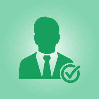 Kullanıcı işareti simgesi ekleyin. Arkadaş simgesi eklemek. Düz tasarım stili.