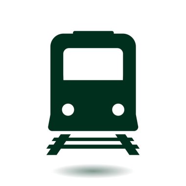 Tren simgesi. Metro sembolü. Tren istasyonu işareti.