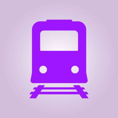 Tren simgesi. Metro sembolü. Tren istasyonu işareti.