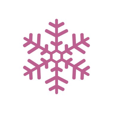 Kar tanesi simgesi. Yılbaşı Dekorasyonu. Tüm Noel ve yeni yıl kutlamak için.