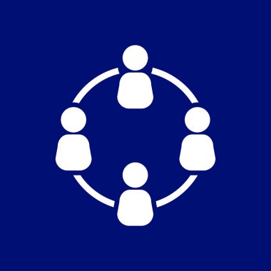 İletişim kavramı, vektör çizim basit simgesi