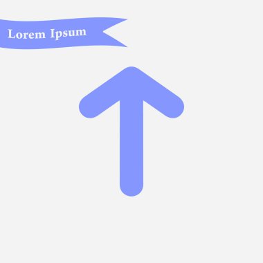 Ok simgesi. Kara navigasyonu için işaretçi yönünü.