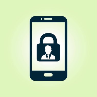 Internet güvenlik kavramı simgesi. Kimlik ve koruma simgesi.