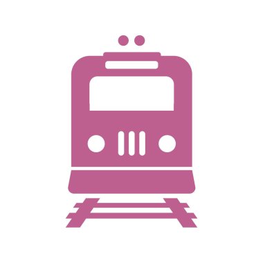 Tren simgesi. Metro sembolü. Tren istasyonu işareti.