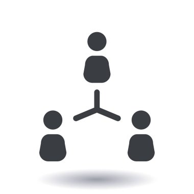 İletişim konsepti. Sosyal ağ tek simgesi. Küresel teknoloji İş dünyasındaki sosyal bağlantılar ağı.