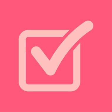 Kontrol listesi simgesi. Kutu işaretinde işaretle.