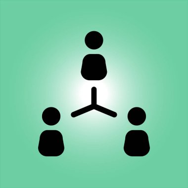 İletişim konsepti. Sosyal ağ tek simgesi. Küresel teknoloji İş dünyasındaki sosyal bağlantılar ağı.