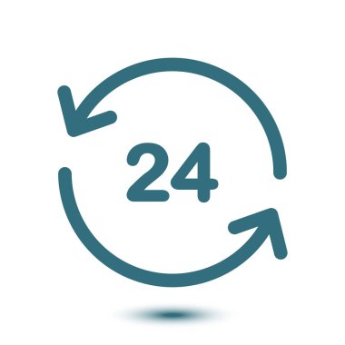 Saat saat etrafında bir gün simgesini açın. Rozet-saat çalışma süresi.