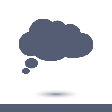 Sohbet düz Icon.Badge tartışma, diyalog, yazışma karakter.