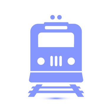 Tren simgesi. Metro sembolü. Tren istasyonu işareti.