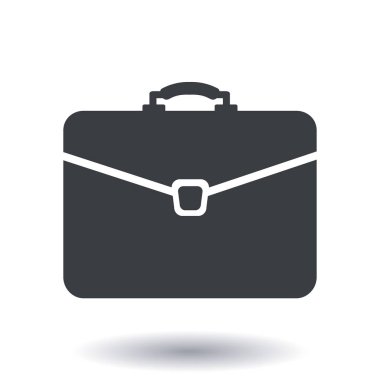 Evrak çantası ikonu, vektör illüstrasyonu. düz tasarım biçimi. 