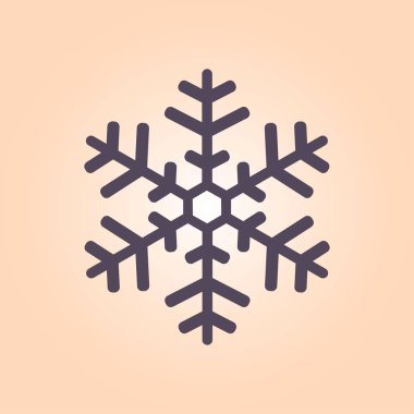 Kar tanesi simgesi. Yılbaşı Dekorasyonu. Tüm Noel ve yeni yıl kutlamak için.