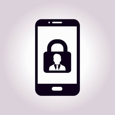 Internet güvenlik kavramı simgesi. Kimlik ve koruma simgesi.