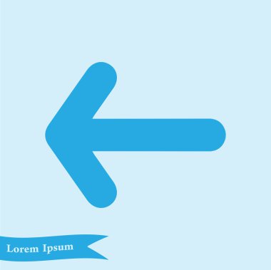 Ok simgesi. Kara navigasyonu için işaretçi yönünü.