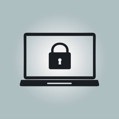 Internet güvenlik kavramı simgesi. Kimlik ve koruma simgesi.