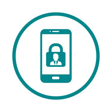 Internet güvenlik kavramı simgesi. Kimlik ve koruma simgesi.