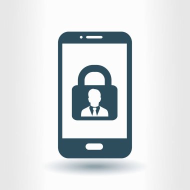 Internet güvenlik kavramı simgesi. Kimlik ve koruma simgesi.