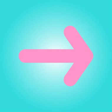 Ok simgesi. Kara navigasyonu için işaretçi yönünü.