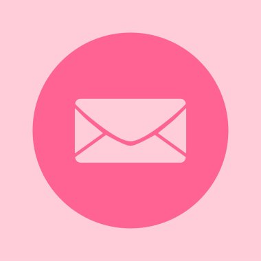 Düz simgesi mektup. Posta simgesi. Vektör simgesi. 