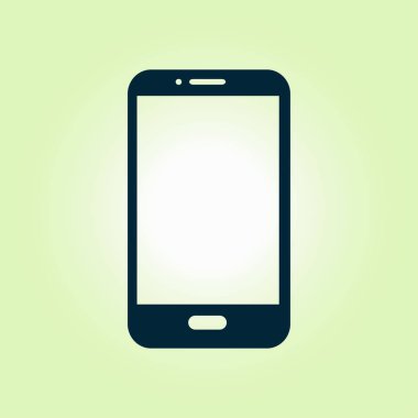 Akıllı telefon simgesinin vektör illüstrasyonu 