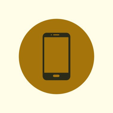 Smartphone simge vektör Illustration. Düz tasarım stili. 