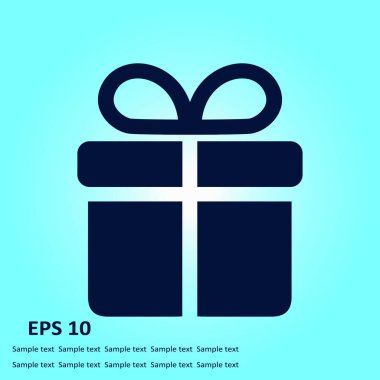 Hediye kutusu simgesi. Hediye - kişisel bir teklif. Hediye paketleri.