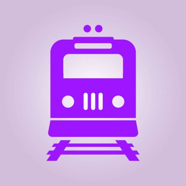 Tren simgesi. Metro sembolü. Tren istasyonu işareti.