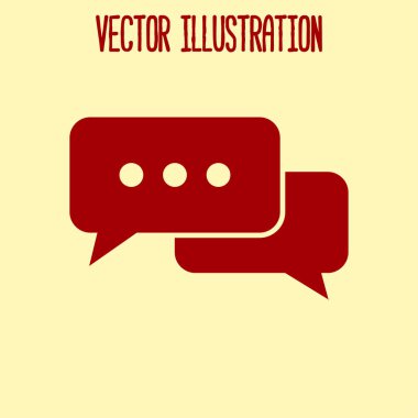 İletişim vektör çizim simgesi. Düz tasarım stili.