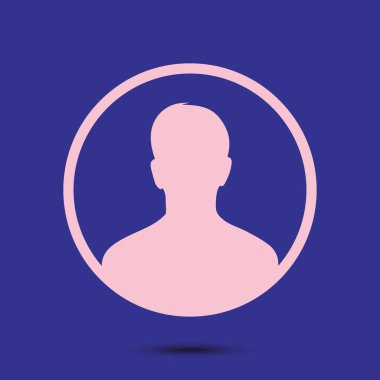 Kullanıcı simgesi simgesi. Kişi sembolü. İnsan avatarı. Düz stil.. 