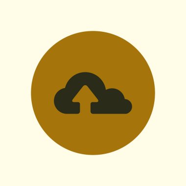 bulut kutsal kişilerin resmi, vektör çizim gelen basit yükleme