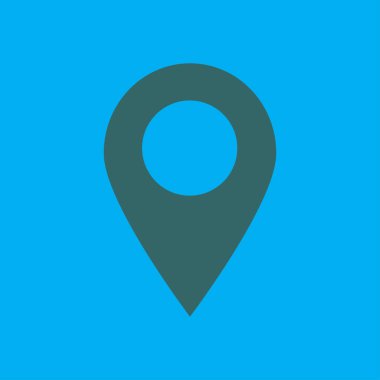 Basit gezinme simgesi, vektör illüstrasyonu