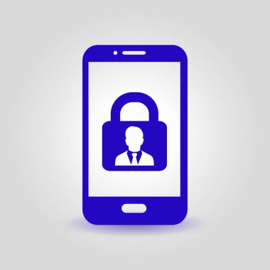 Internet güvenlik kavramı simgesi. Kimlik ve koruma simgesi.