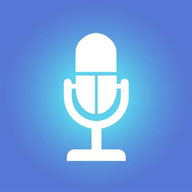 Hoparlör simgesi. Canlı müzik işareti. Düz tasarım stili. 