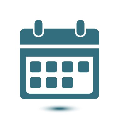 Vektör takvim simgesini. Önemli tarihler işareti. Düz tasarım stili.