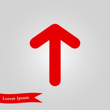 Ok simgesi. Kara navigasyonu için işaretçi yönünü.